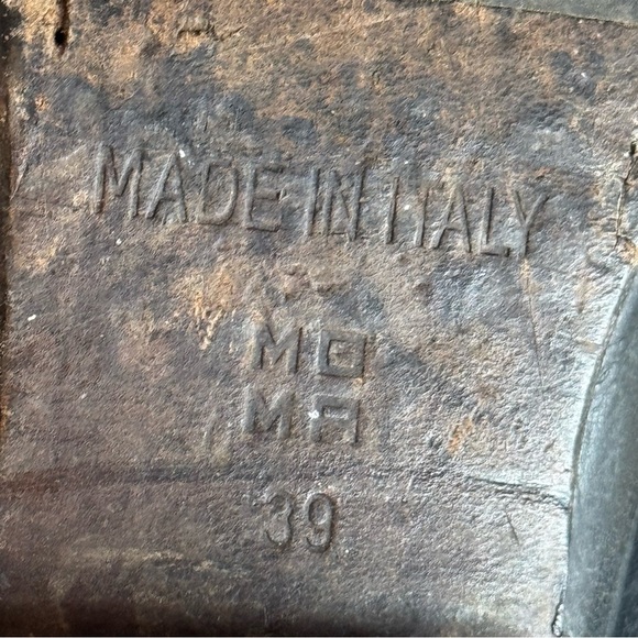 MOMA Made in Italy Leather Black Riding Biker Boots Lace Up Long - Picture 8 of 10